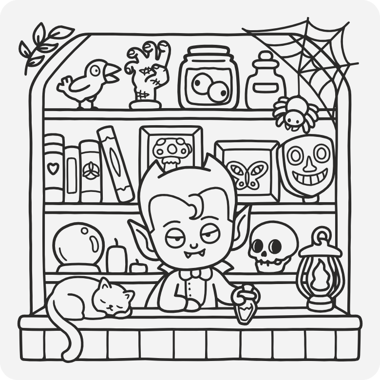 Printable coloring page #361