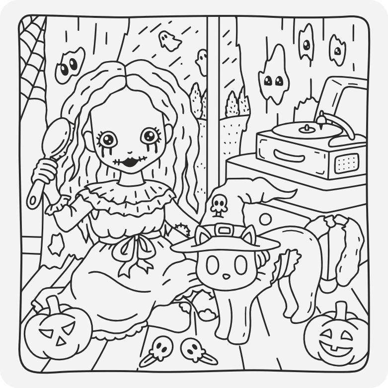 Printable coloring page #397