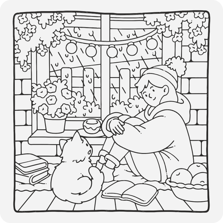 Printable coloring page #408