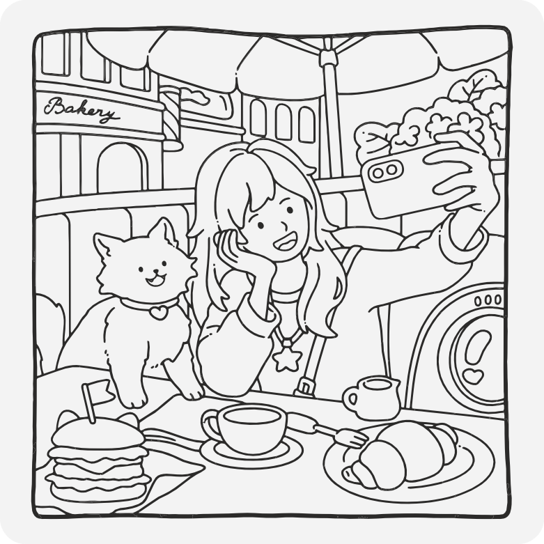Printable coloring page #412