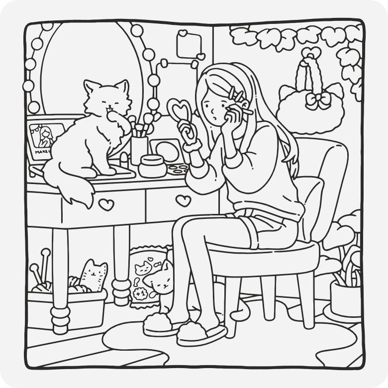 Printable coloring page #414