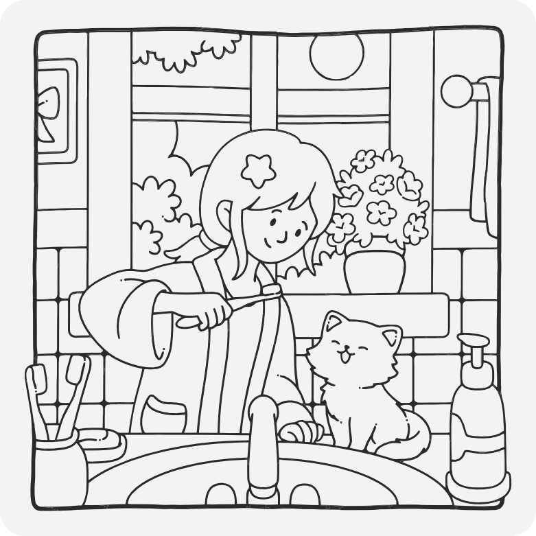 Printable coloring page #438