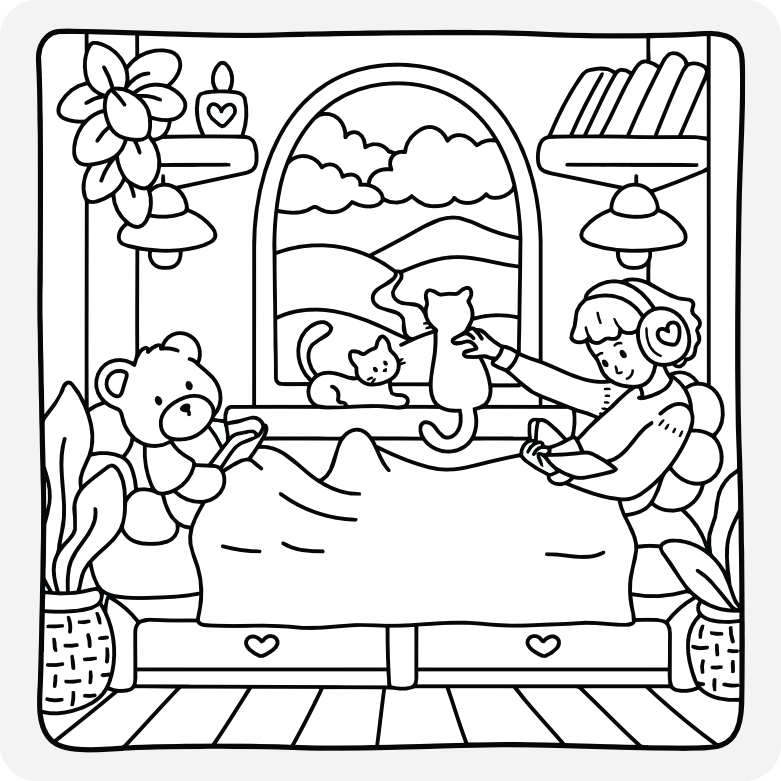Printable coloring page #443