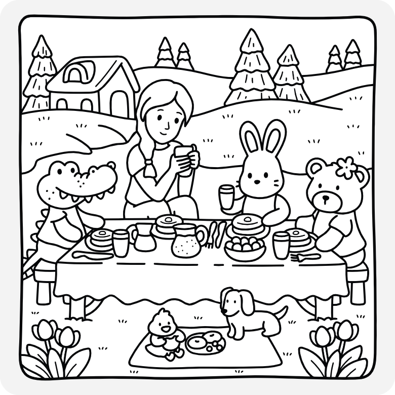 Printable coloring page #444