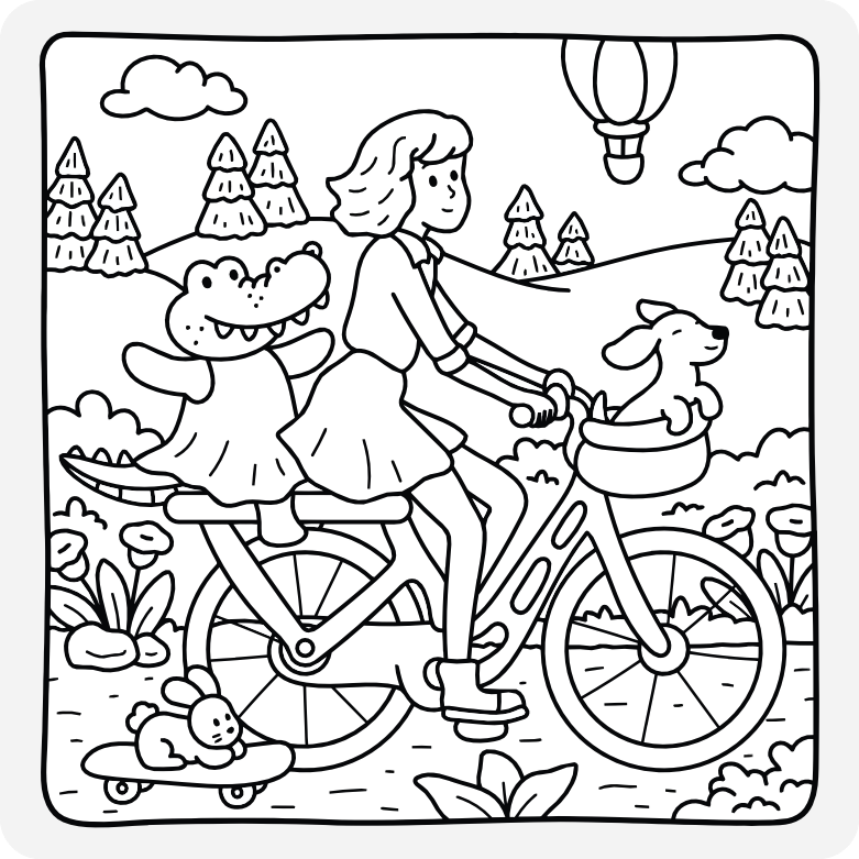 Printable coloring page #457