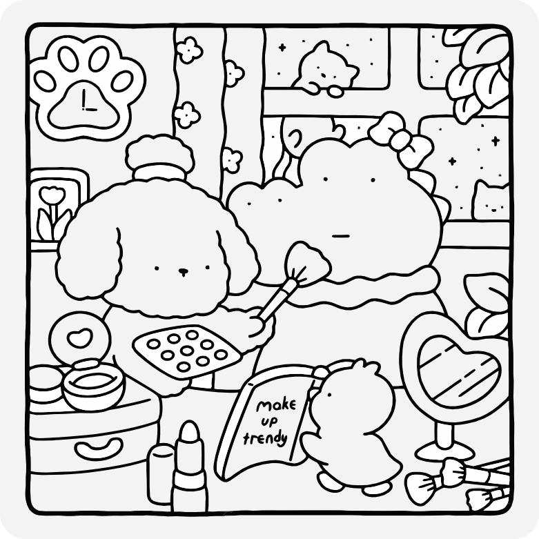 Printable coloring page #477