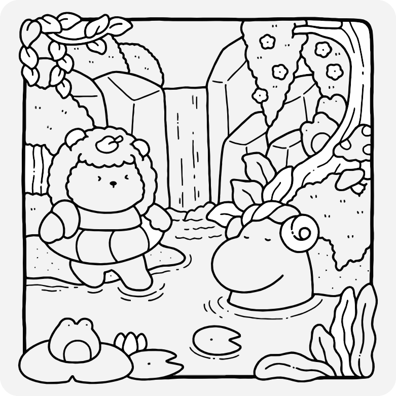 Printable coloring page #487