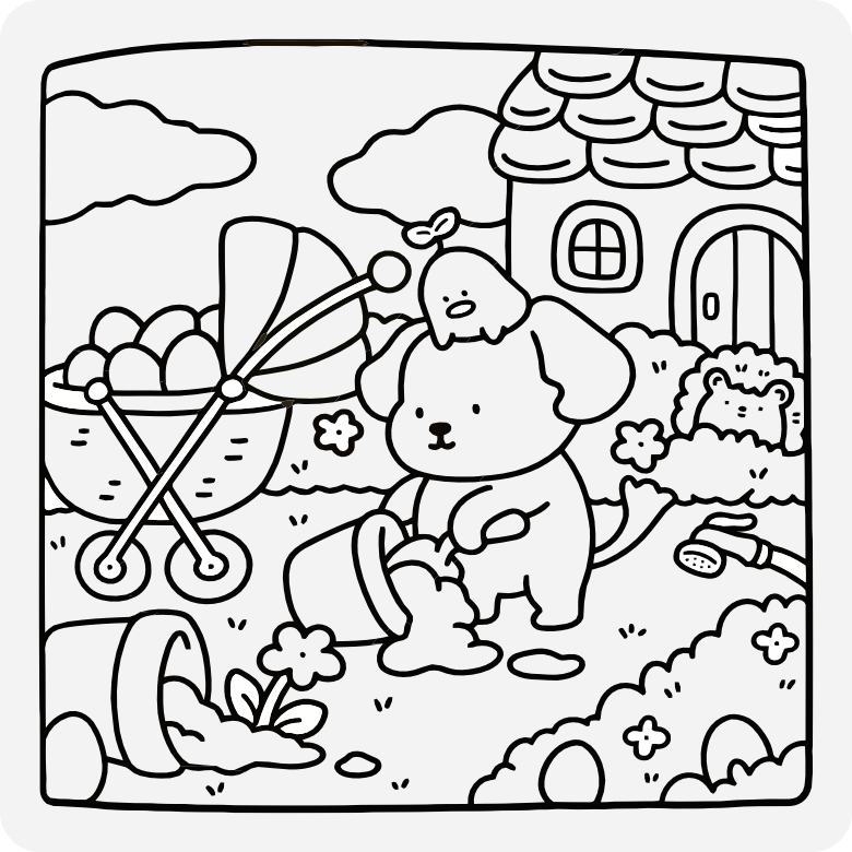 Printable coloring page #509