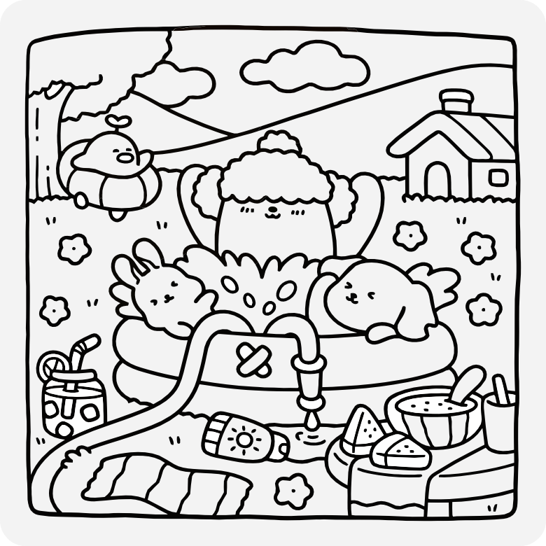 Printable coloring page #514