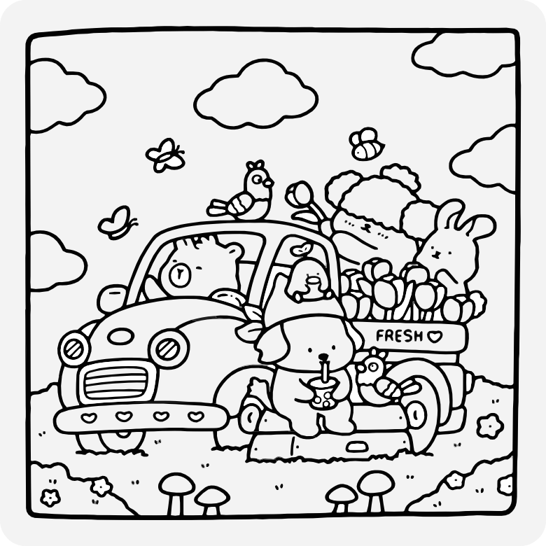 Printable coloring page #529