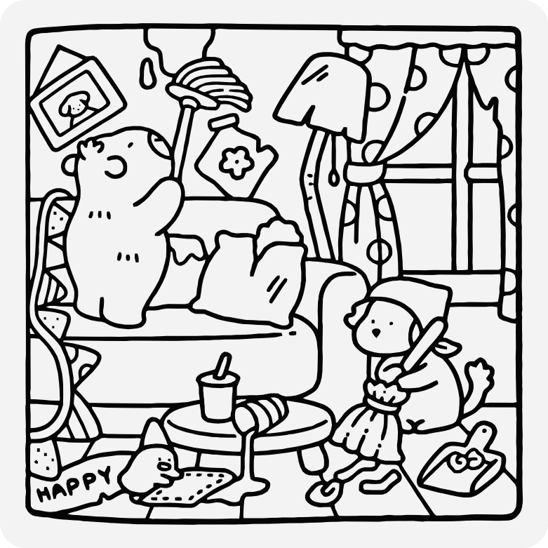 Printable coloring page #543