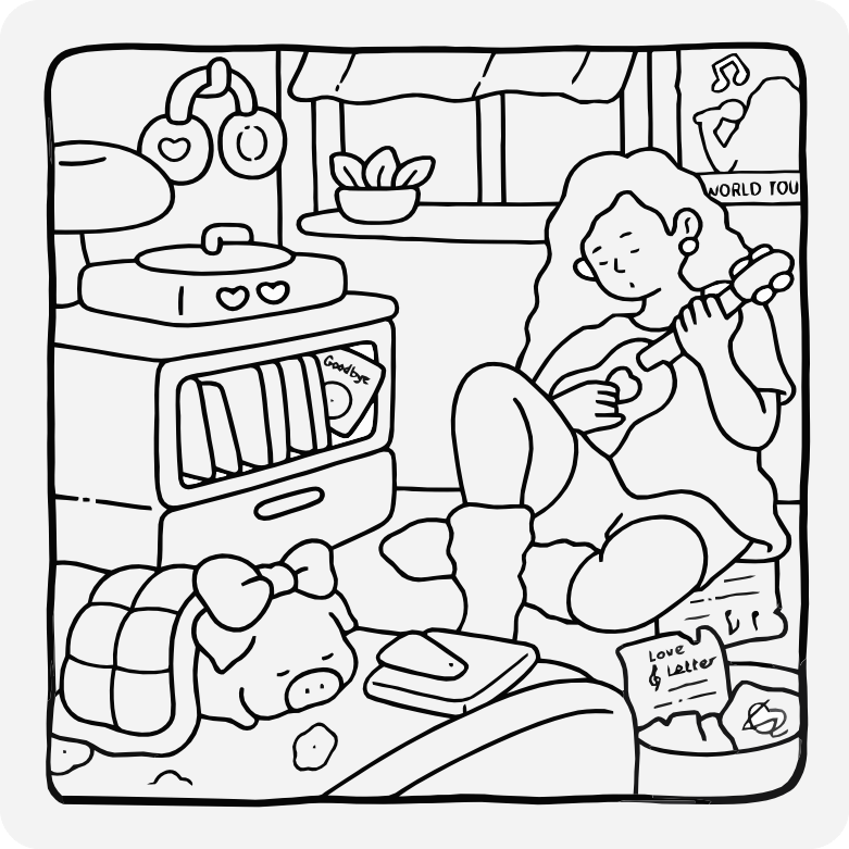 Printable coloring page #555