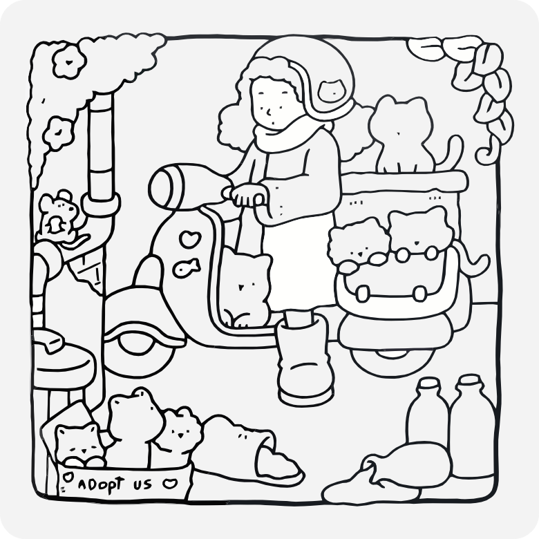 Printable coloring page #569