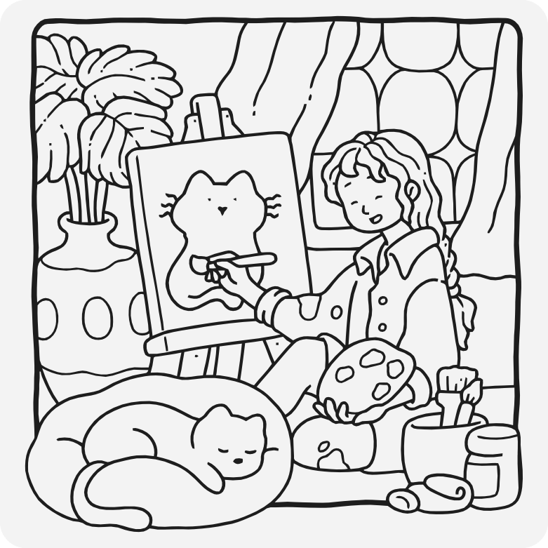Printable coloring page #572