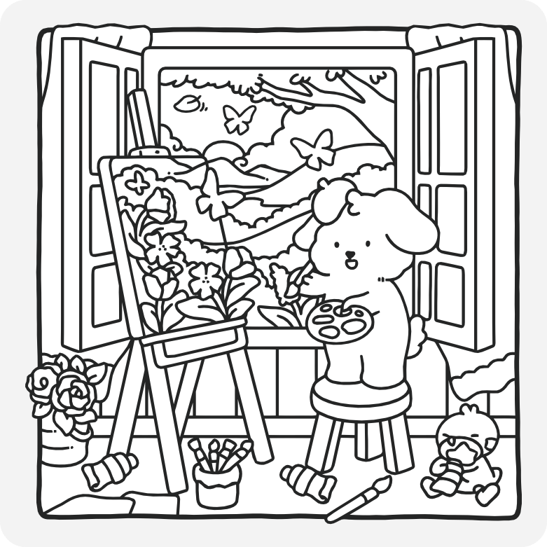 Printable coloring page #592