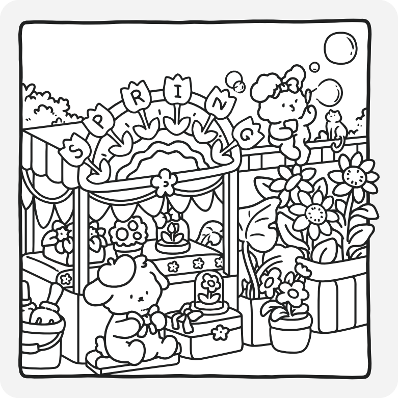 Printable coloring page #593