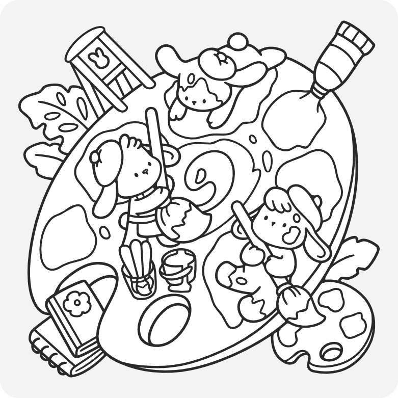 Printable coloring page #733