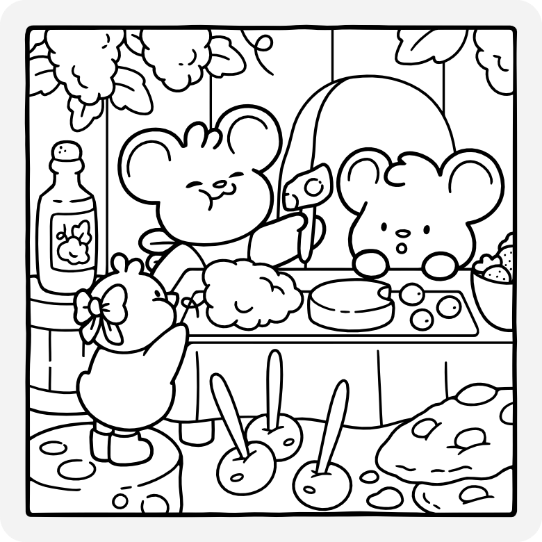 Printable coloring page #741