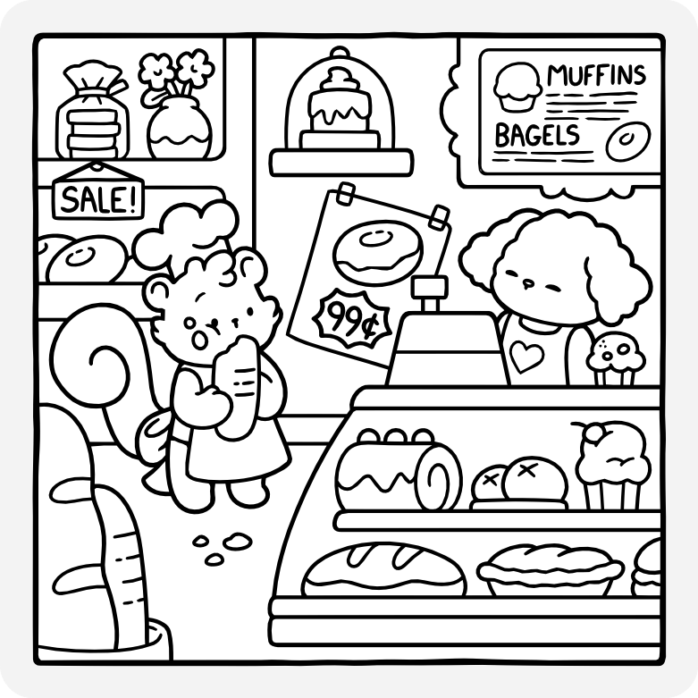 Printable coloring page #743